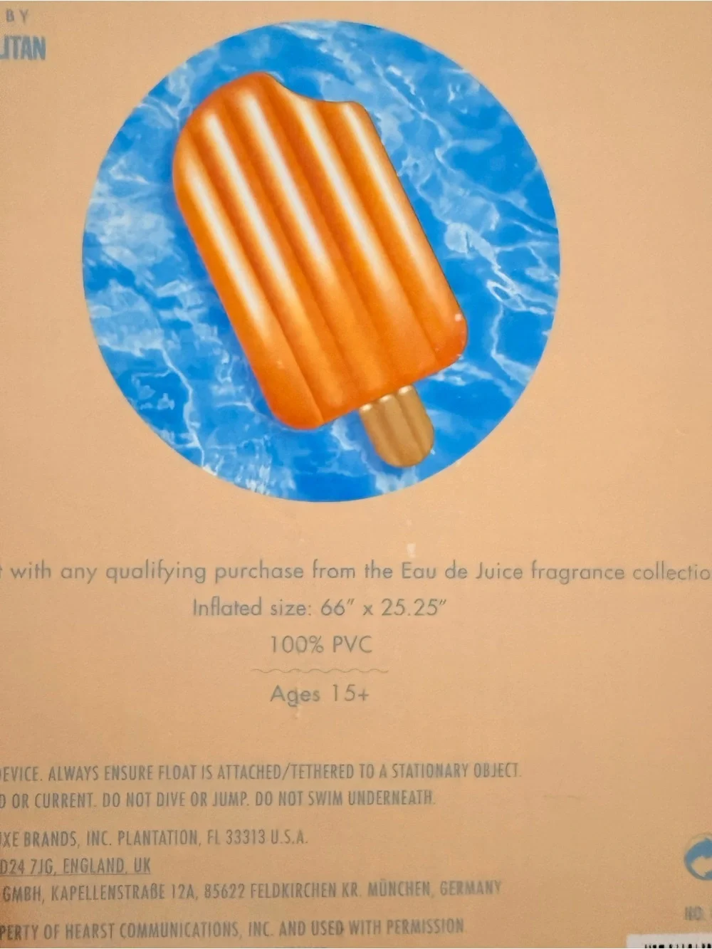 Cosmopolitan Orange Popsicle Pool Float